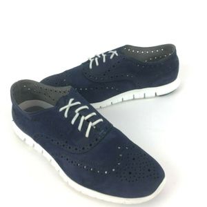 Cole Haan Zero Grand Navy Blue Oxfords Sneakers